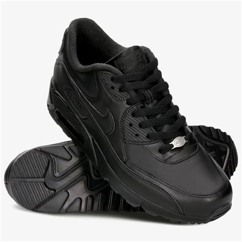 Schwarze Nike Ledersneaker 